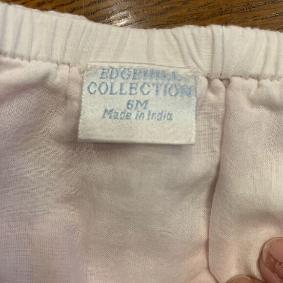Edgehill Collection $66 Baby Infant Girl 6 Months Pink Check 2 Piece Outfit - Picture 8 of 10